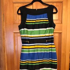 A-line striped dress